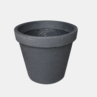 Antraciet Round Flower Pot