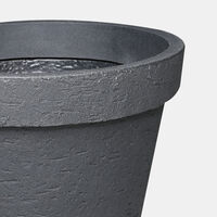 Antraciet Round Flower Pot