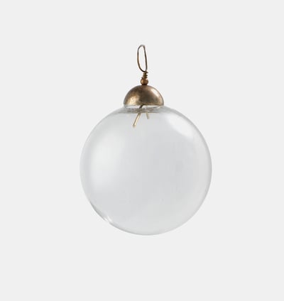 Clear Metal Top Hanging Ball