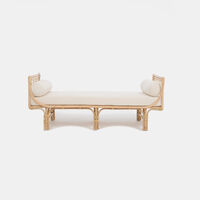 Charmella Rattan Polished Daybed