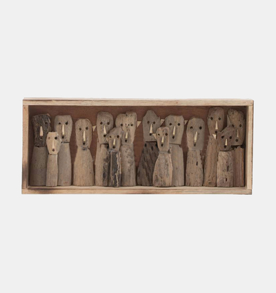 Family Mask Wooden Wall Decoration