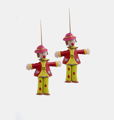 Hanging Clown Christmas Decorative 2-piece Set