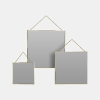 Glass 3-piece Wall Mirror Set