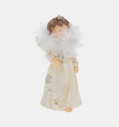 Polystone Standing Angel Ornament