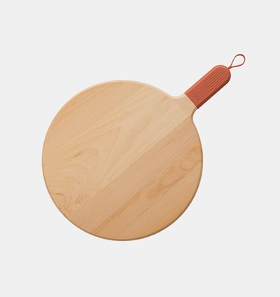 Sora Round Wooden Pizza Board