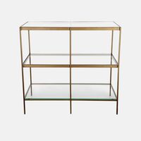 York Glass Top Table Console