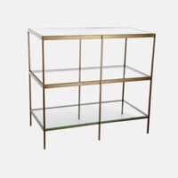 York Glass Top Table Console