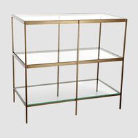 York Glass Top Table Console