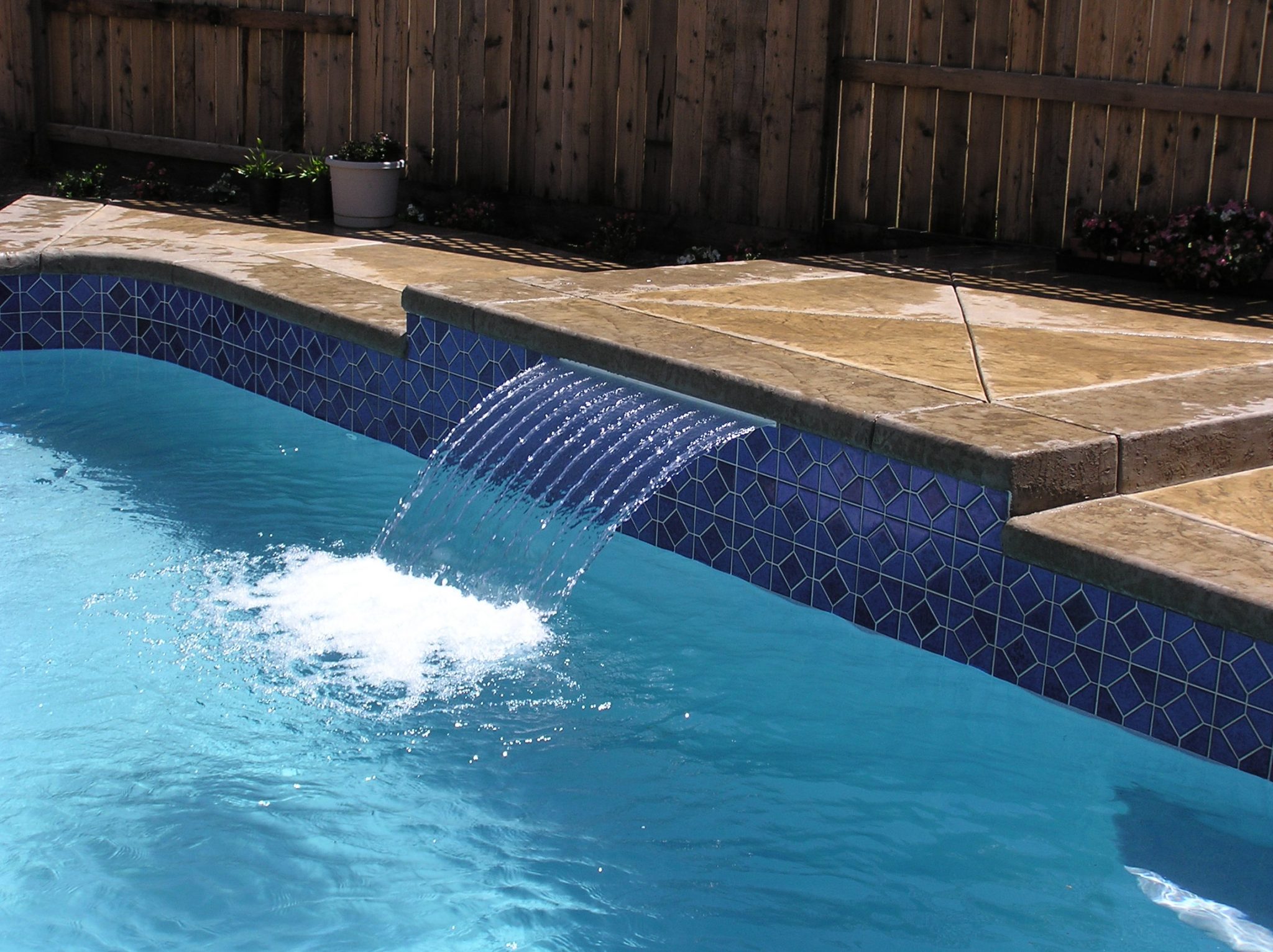 Water Fountain for Pool Deck Skirting