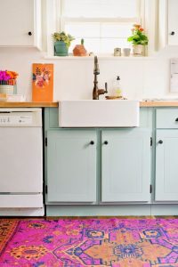 two tone farmhouse kitchen cabinets