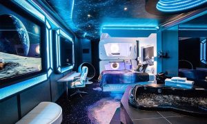 space themed party room